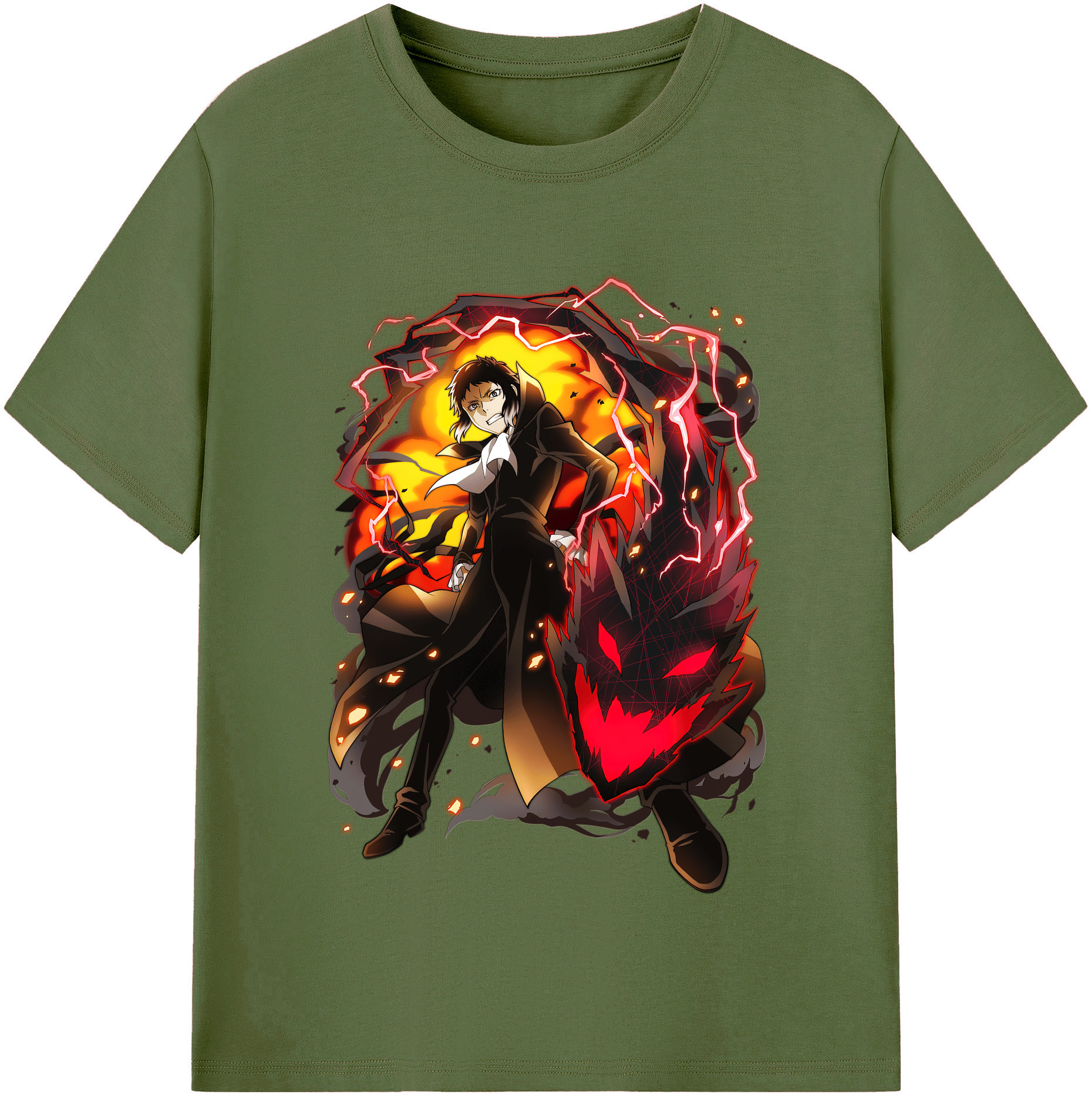 （画像用） 文豪ストレイドッグス Bungo Stray Dogs 綿100％半袖Tシャツ（フロントプリント）